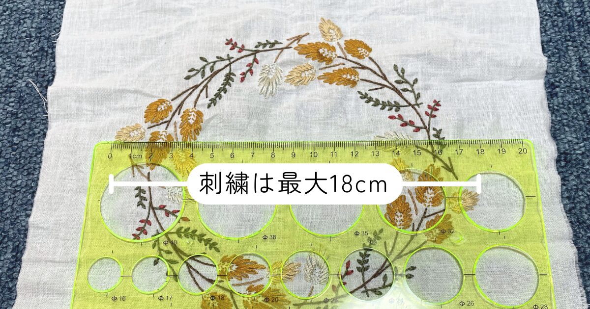 【完成】100均の刺繍枠に入れて壁に飾る