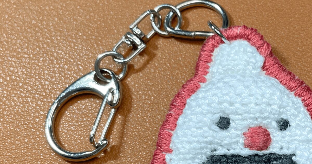 刺繍キーホルダーの作り方