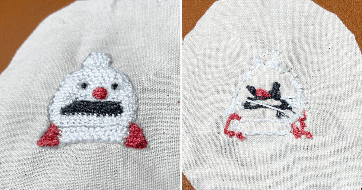 パペット「ノンノン」立体刺繍｜用意したもの