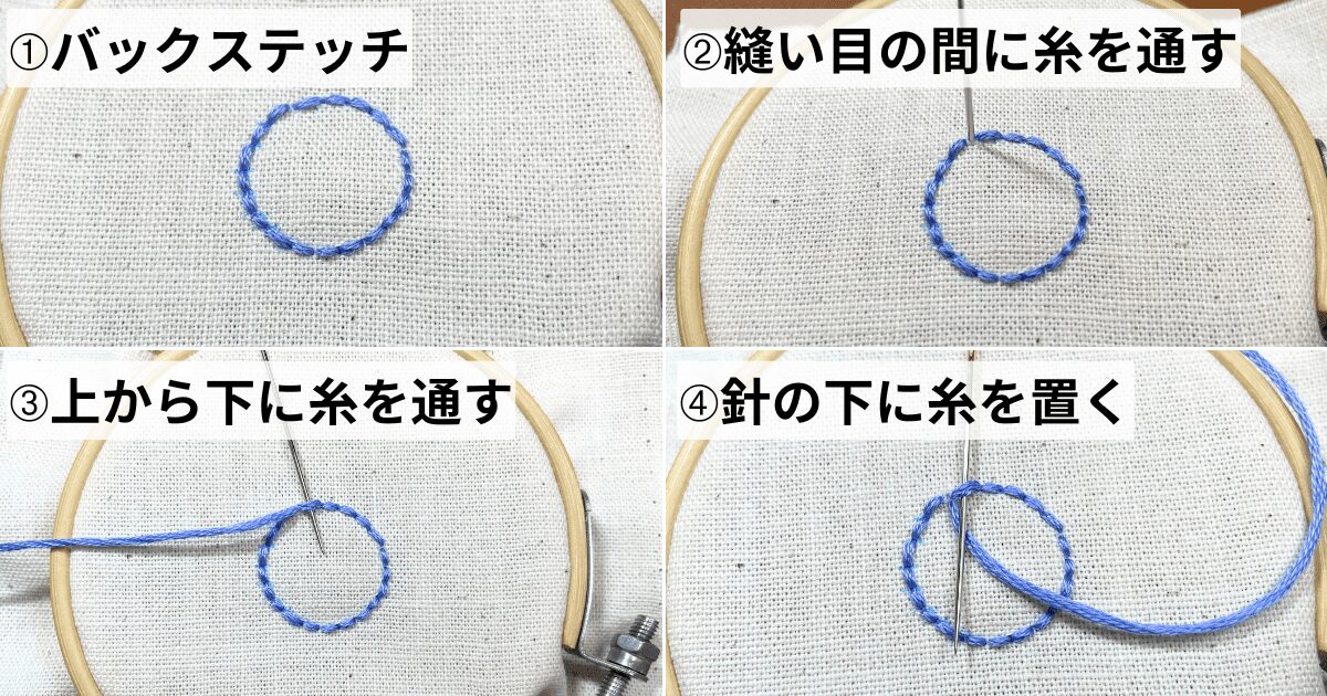 corded detached blanketステッチ