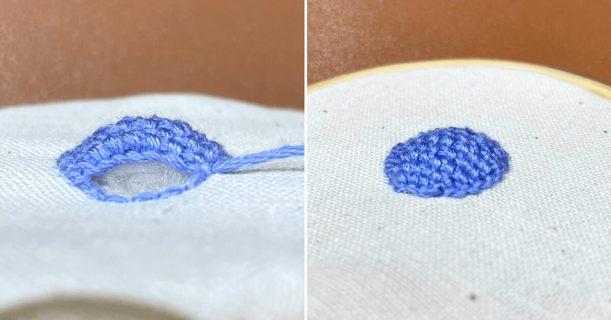 corded detached blanketステッチ