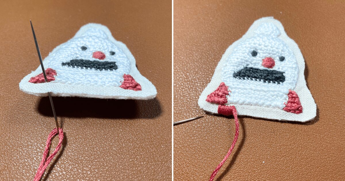 刺繍キーホルダーの作り方