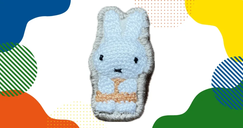 【完成】ぷっくりミッフィー刺繍